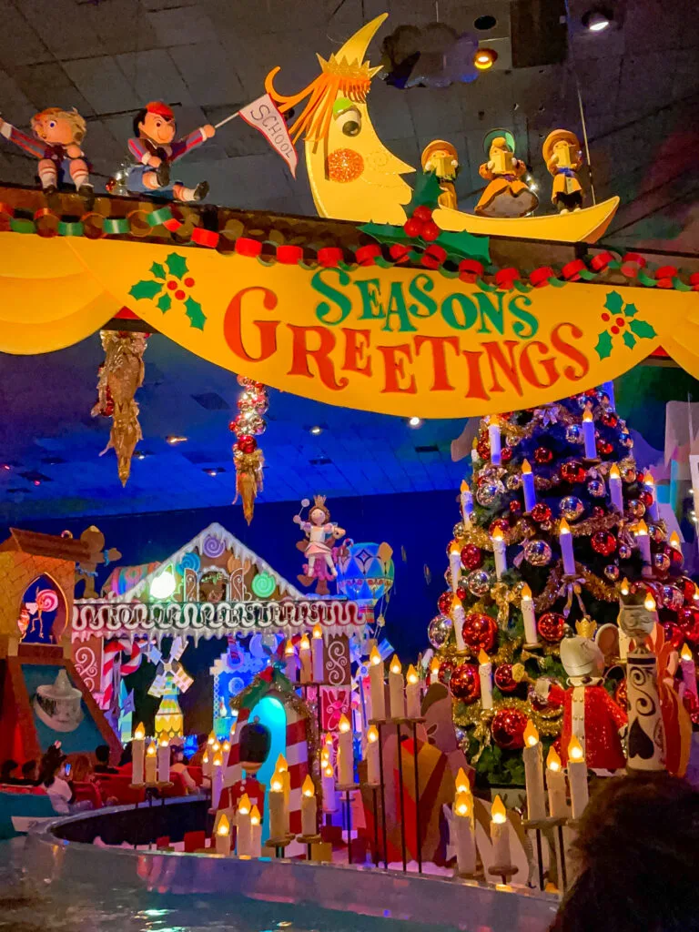 Inside "It's A Small World" Holiday.