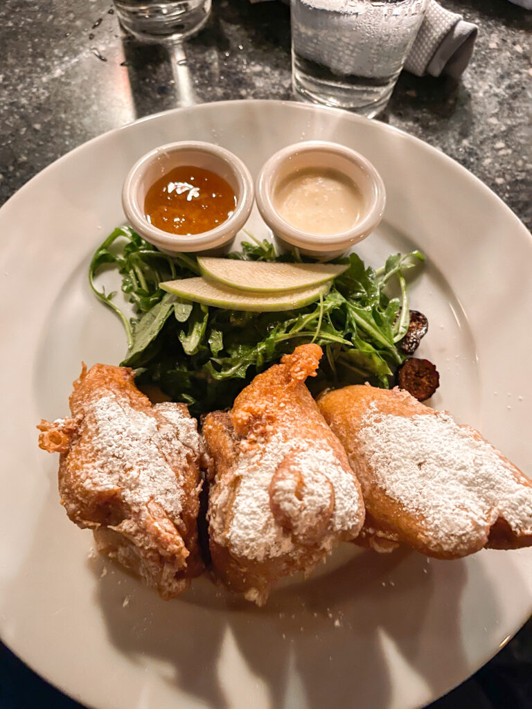 Monte Cristo Sandwich from Blue Bayou Restaurant at Disneyland.