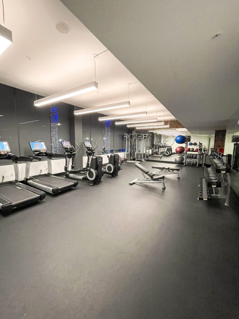 Fitness center at Radisson Blu Anaheim.