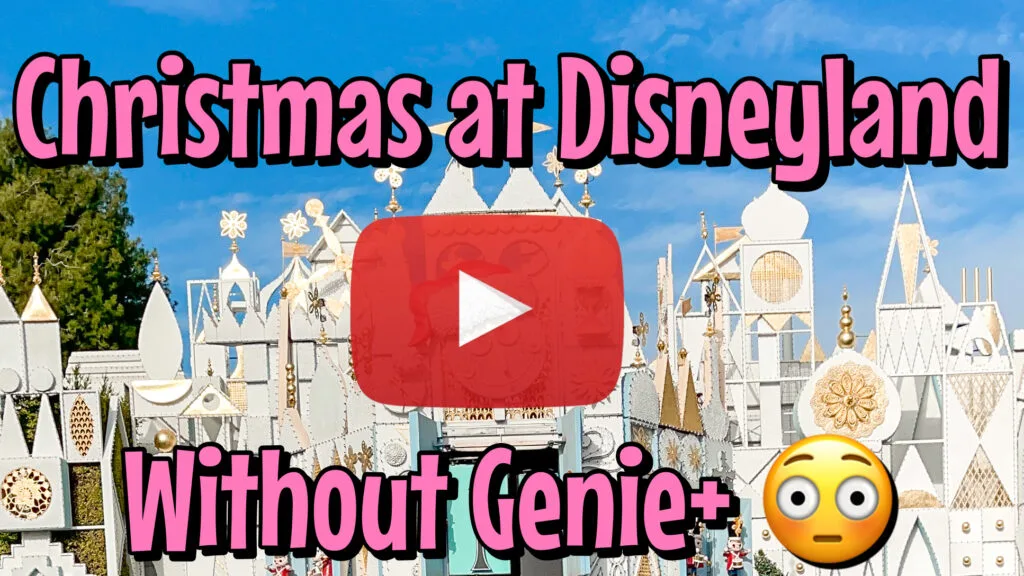 YouTube thumbnail image for Disneyland Christmas Trip Review.