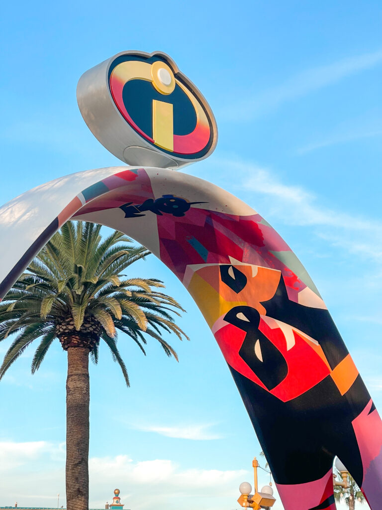 Entrance to Incredicoaster at Disney California Adventure.