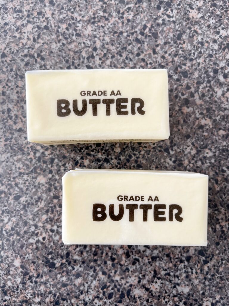 Two sticks of butter.