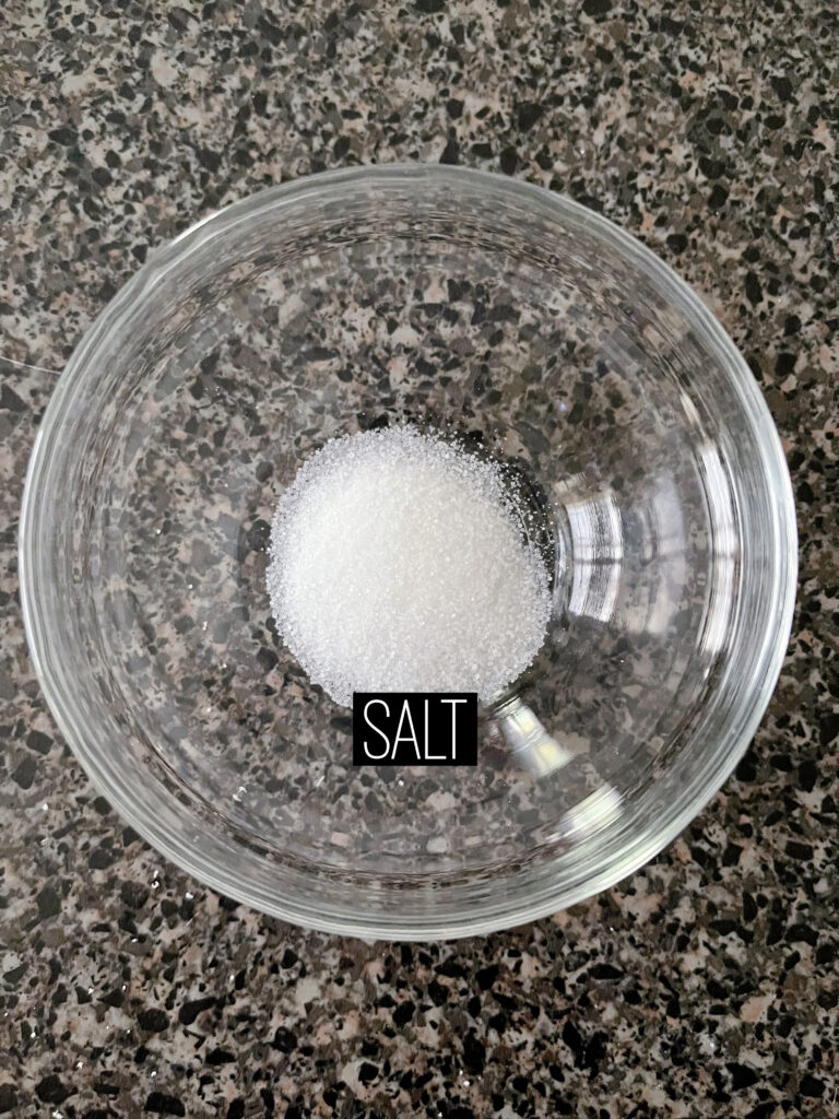 A bowl of salt.