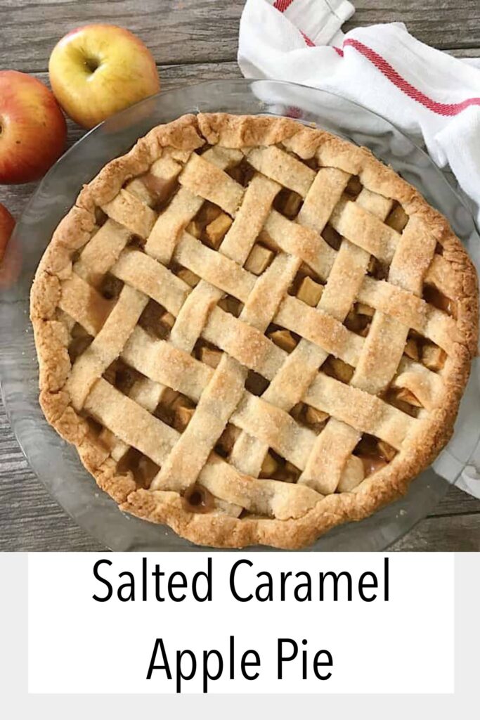 A caramel apple pie.