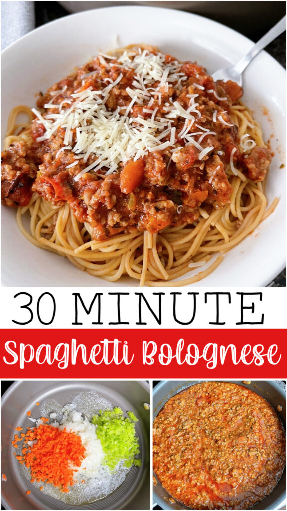 30 Minute Spaghetti Bolognese.