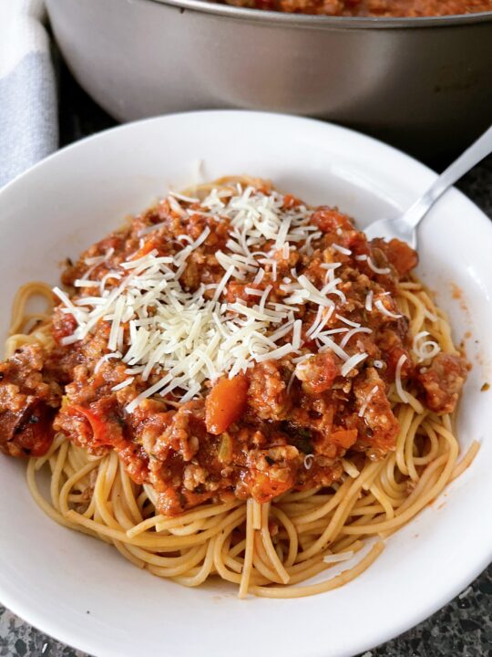 Easy Spaghetti Bolognese - The Mommy Mouse Clubhouse