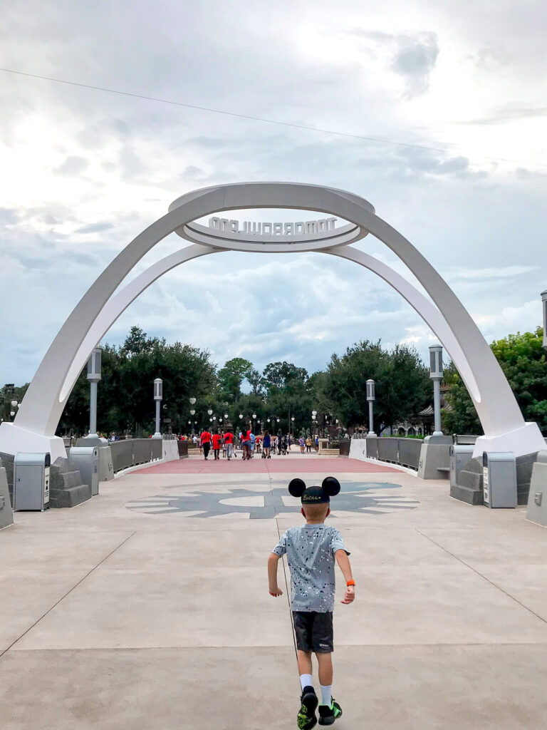 Entrance to Tomorrowland at Disney's Magic Kingdom Park.