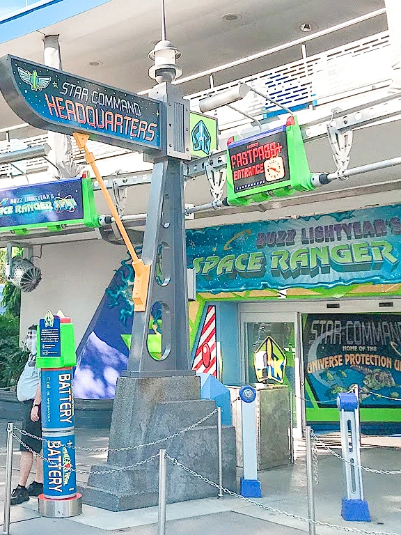 Entrance to Buzz Lightyear's Space Ranger Spin.