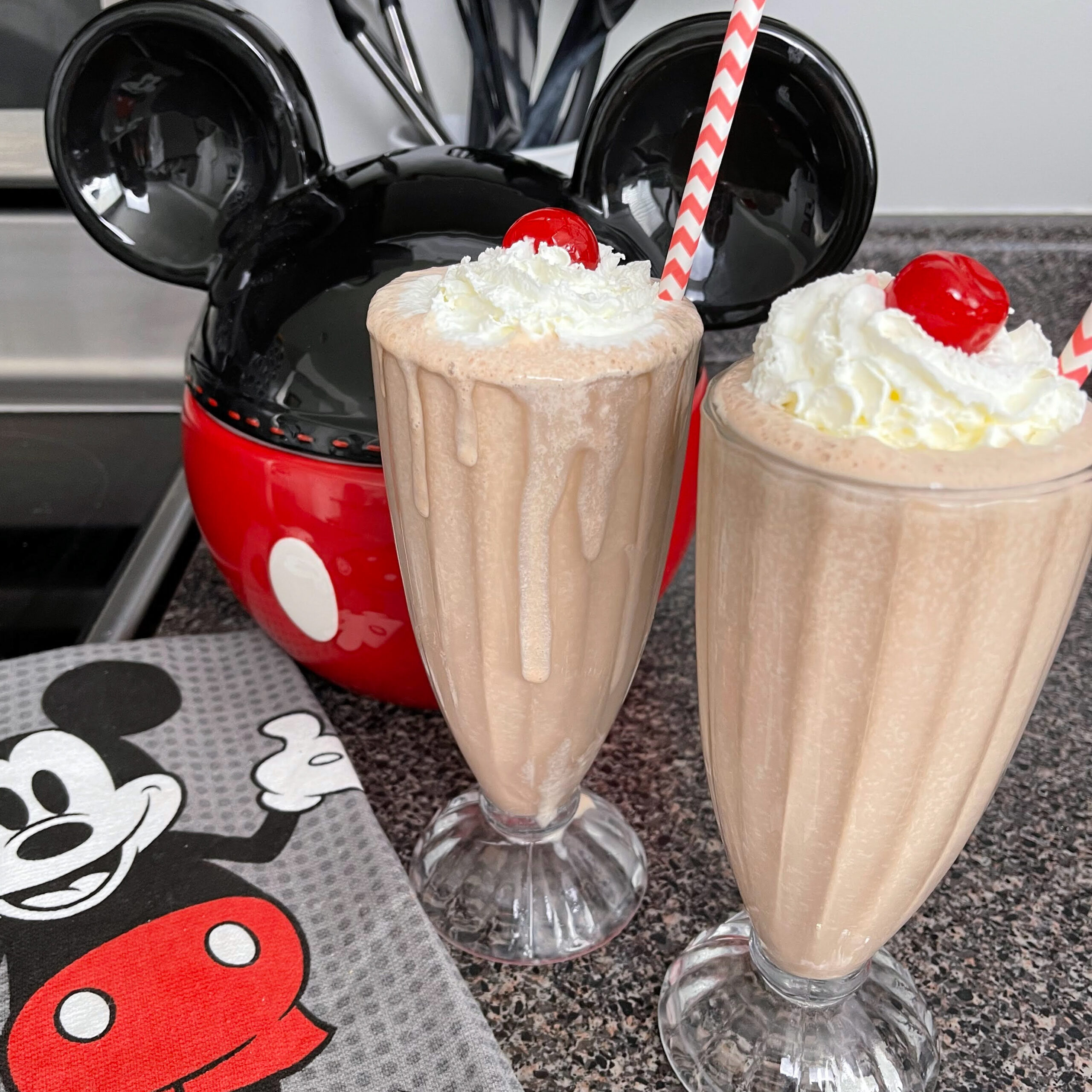 Two chocolate malts.