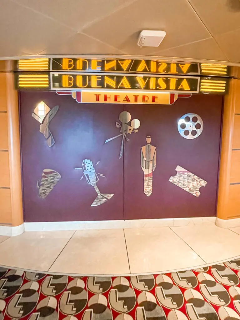Buena Vista Theater on the Disney Wonder.