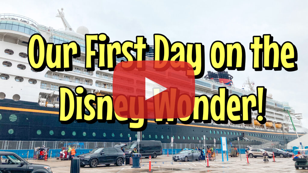 Our First Day on the Disney Wonder.