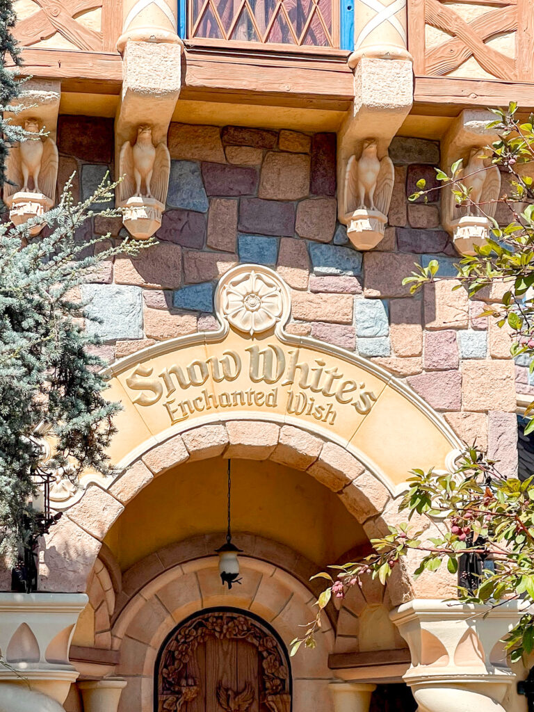 Entrance to Snow White Ride at Disneyland.