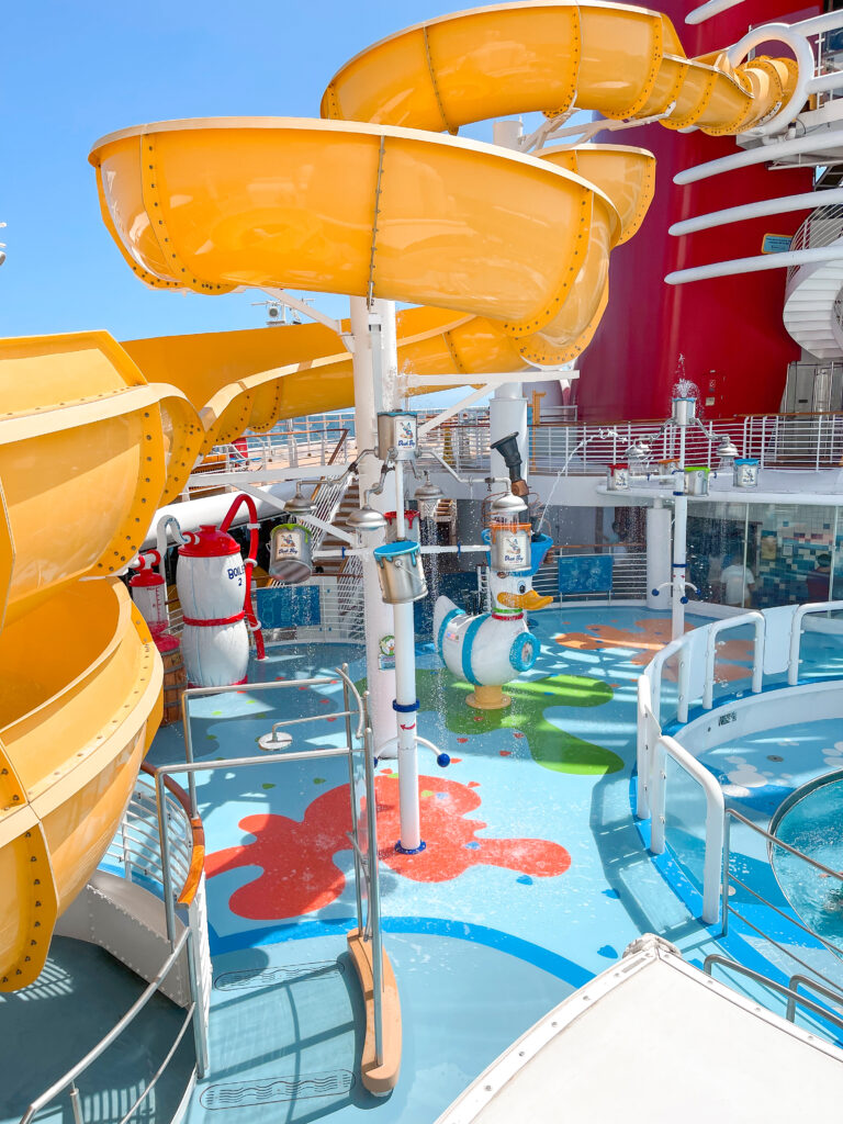 Twist & Spout Waterslide on the Disney Wonder.