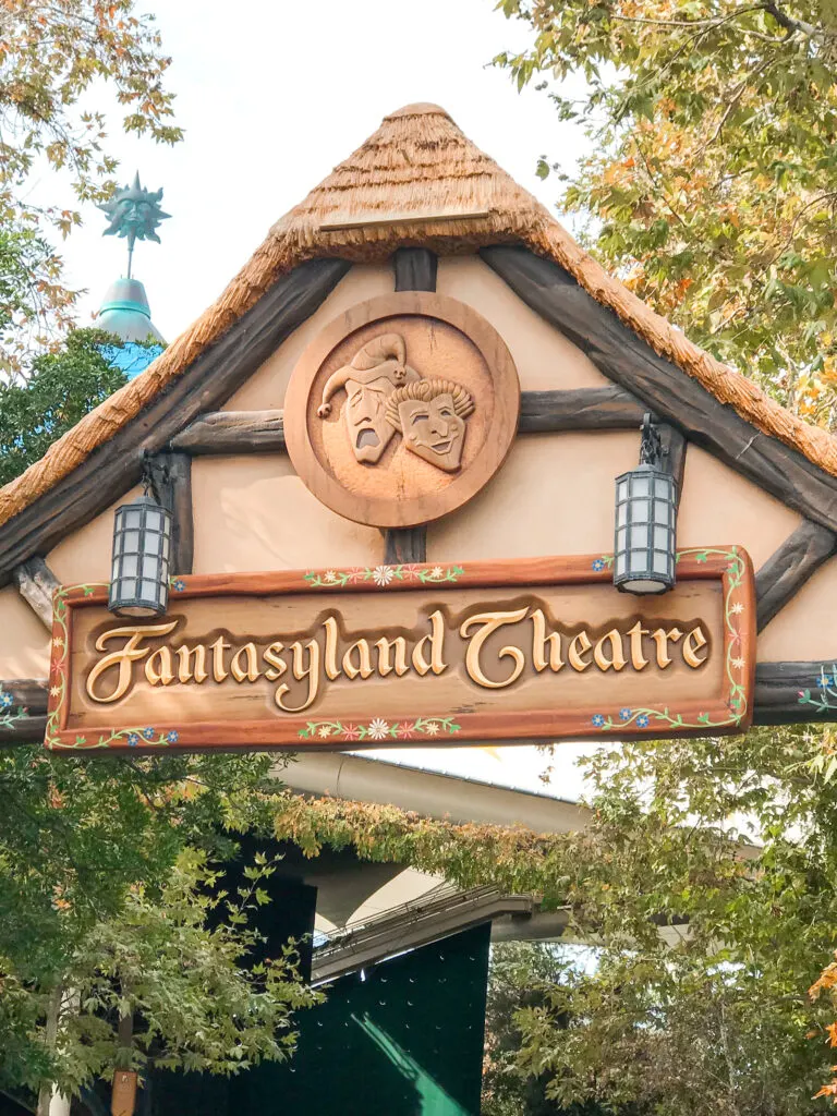 Fantasyland Theater at Disneyland.