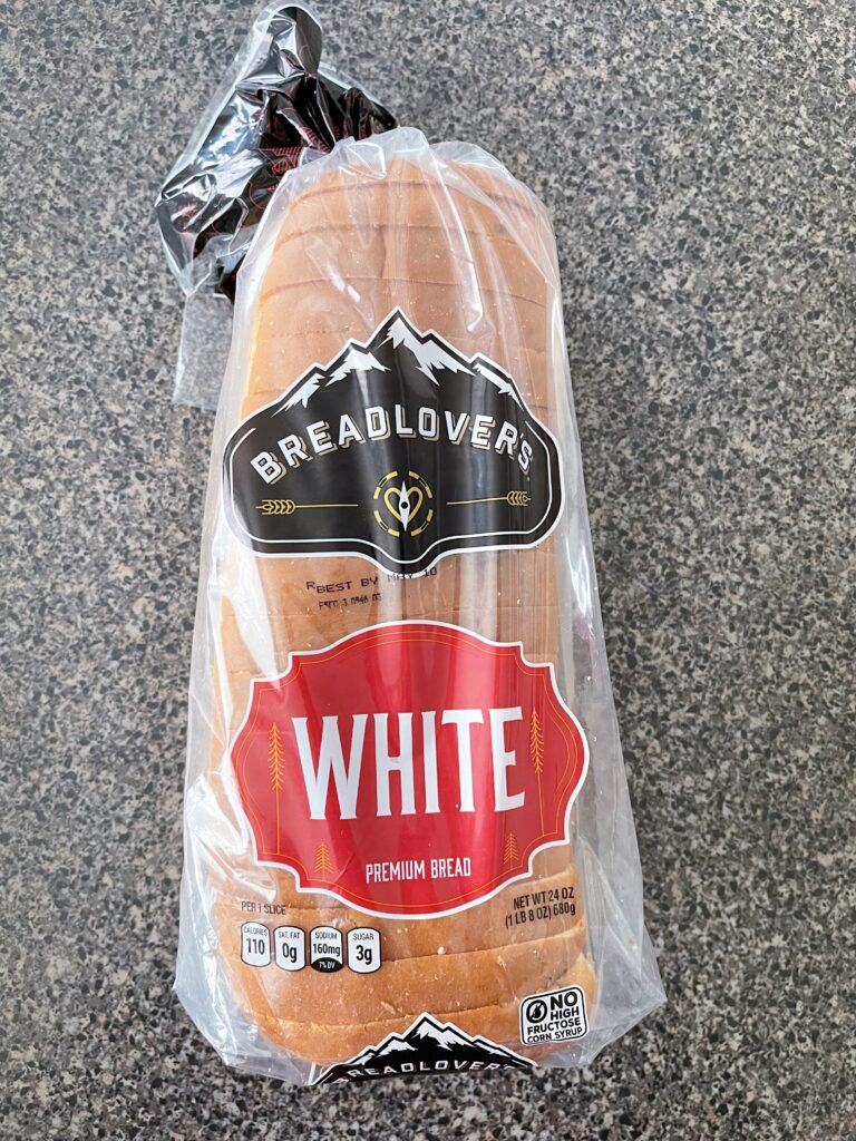 A loaf of white bread