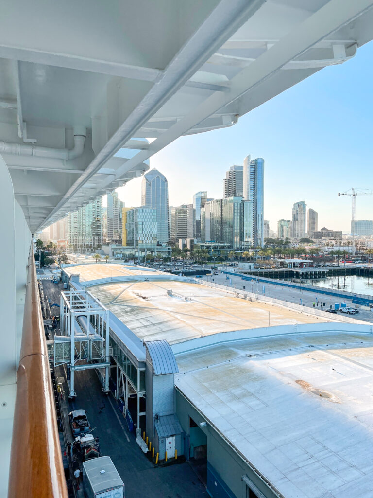 View of San Diego from the Disney Wonder Cruise Ship.