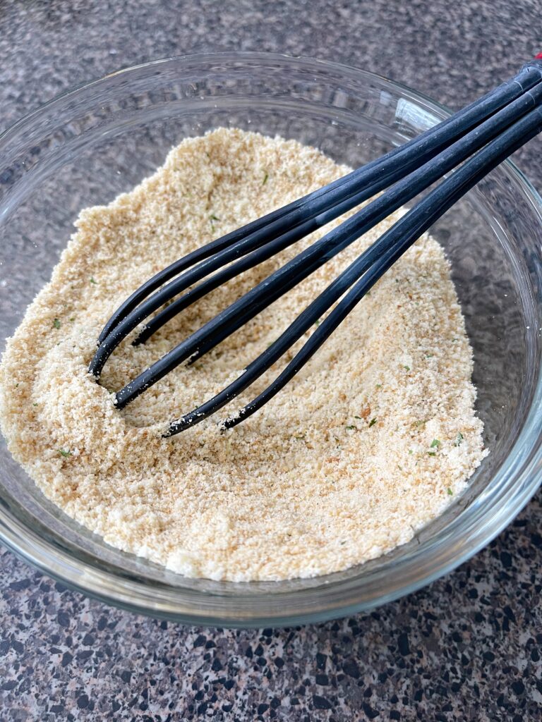 Crispy coating for chicken parmesan.