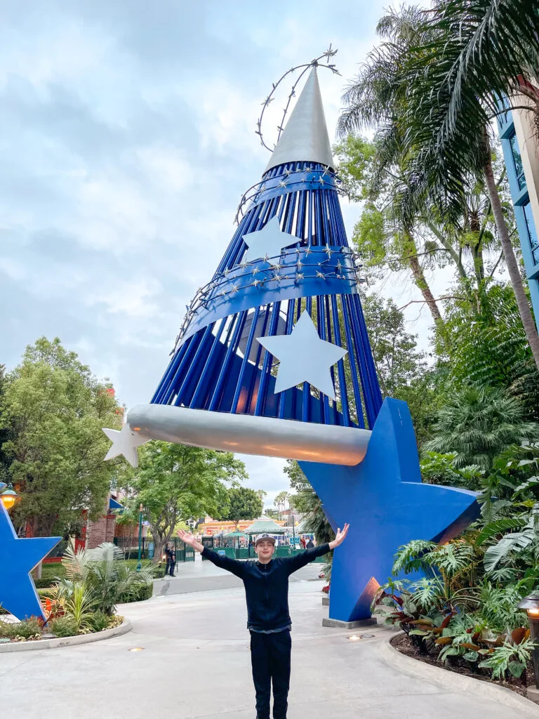 Mickey's sorcerer hat at the Disneyland Hote.