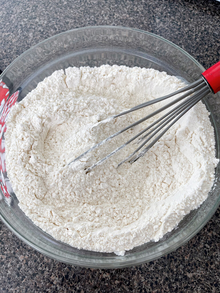 Dry ingredients for sugar cookies.