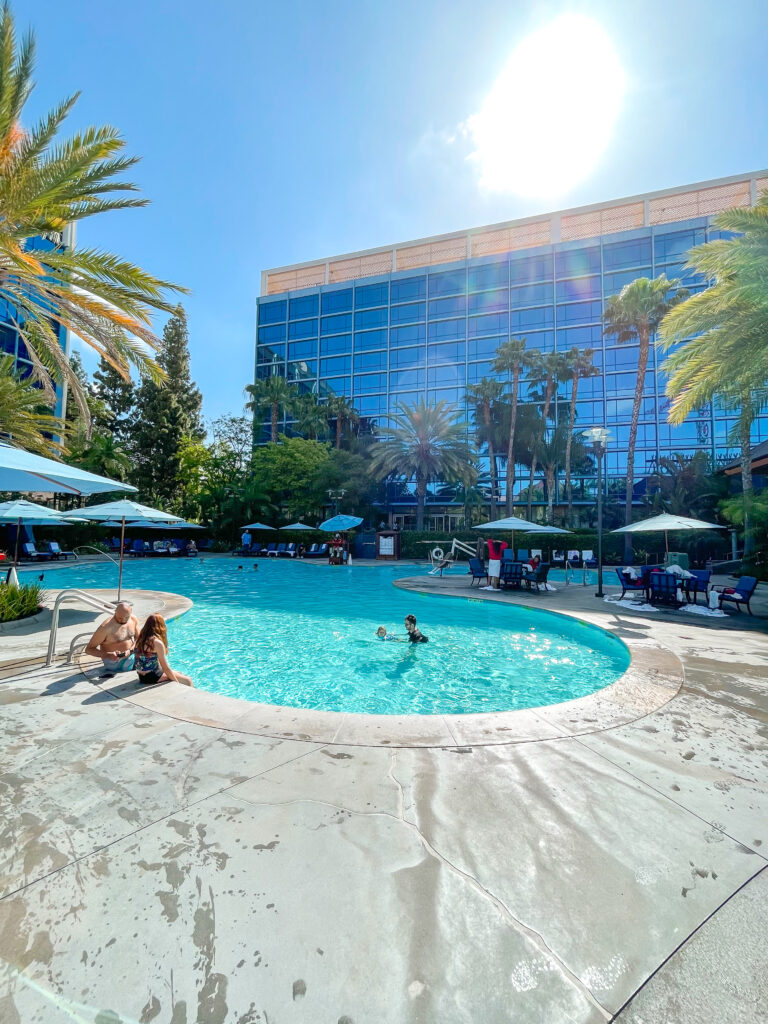 Disneyland Hotel swimming pool.