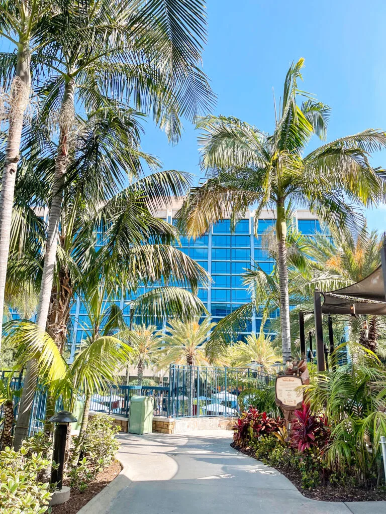 Grounds at the Disneyland Hotel.