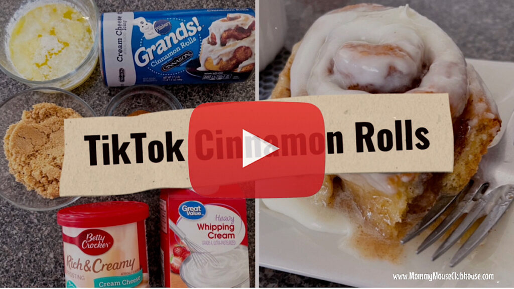 YouTube thumbnail image for TikTok Cinnamon Rolls.