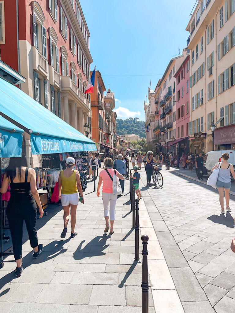 Flower market in Nice, France.