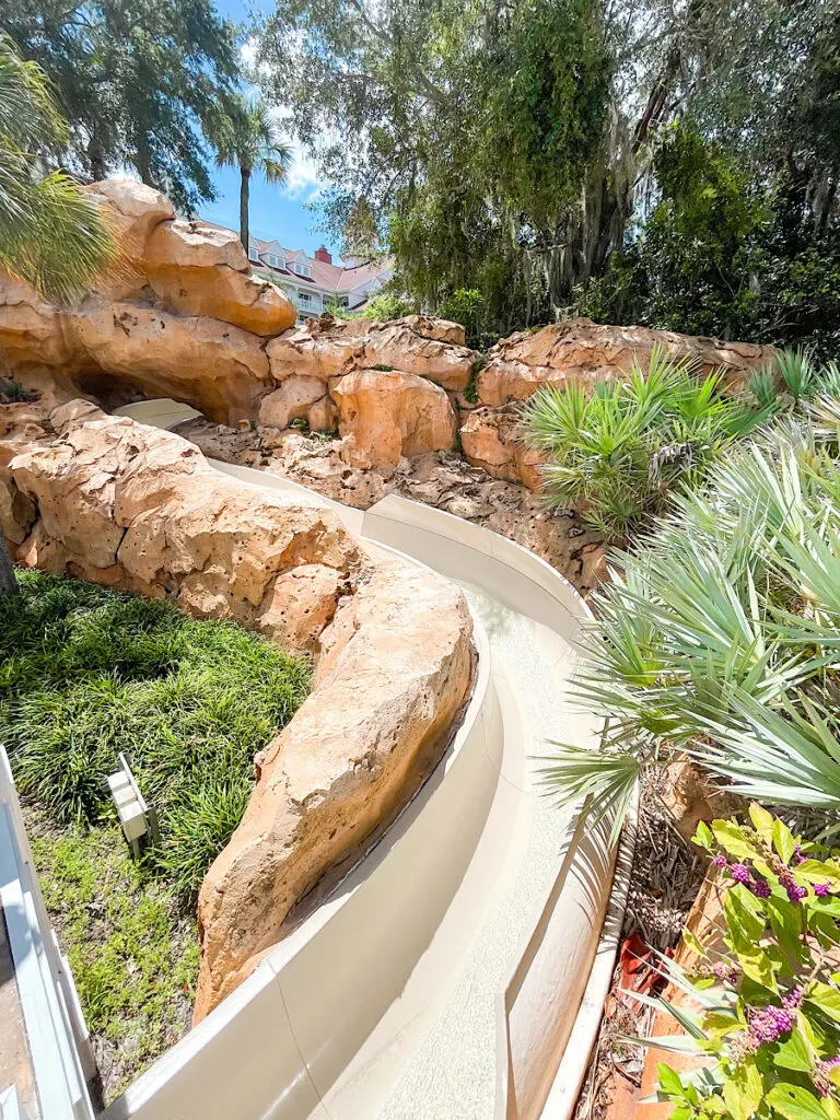 A water slide at Disney's Grand Floridian Resort.