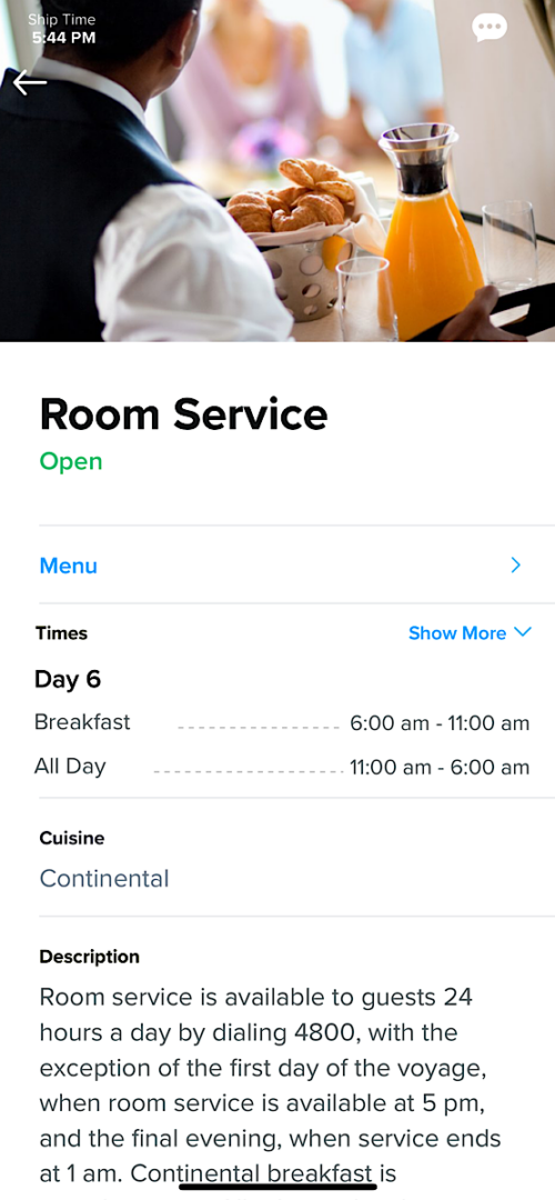 Royal Caribbean Room Service Menu The Mommy Mouse Clubhouse