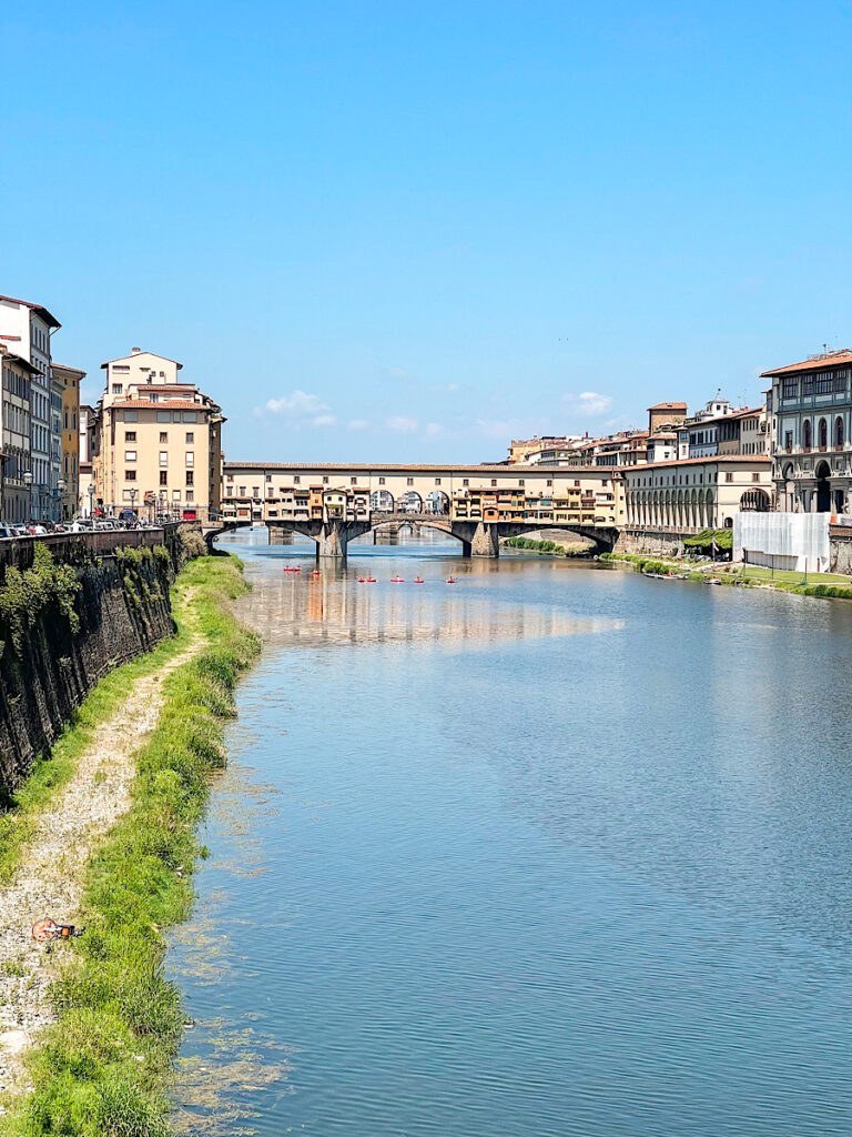 Ponte Vecchio Bridge in Florence, Italy.