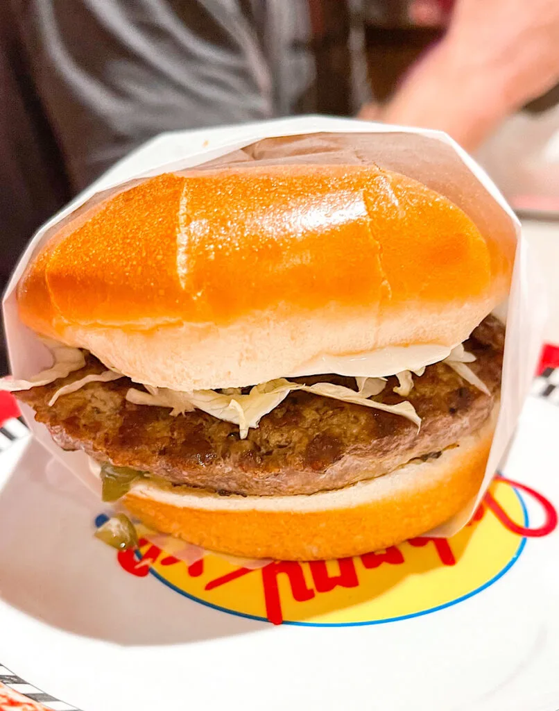 The Original Burger from Royal Caribbean Johnny Rockets.