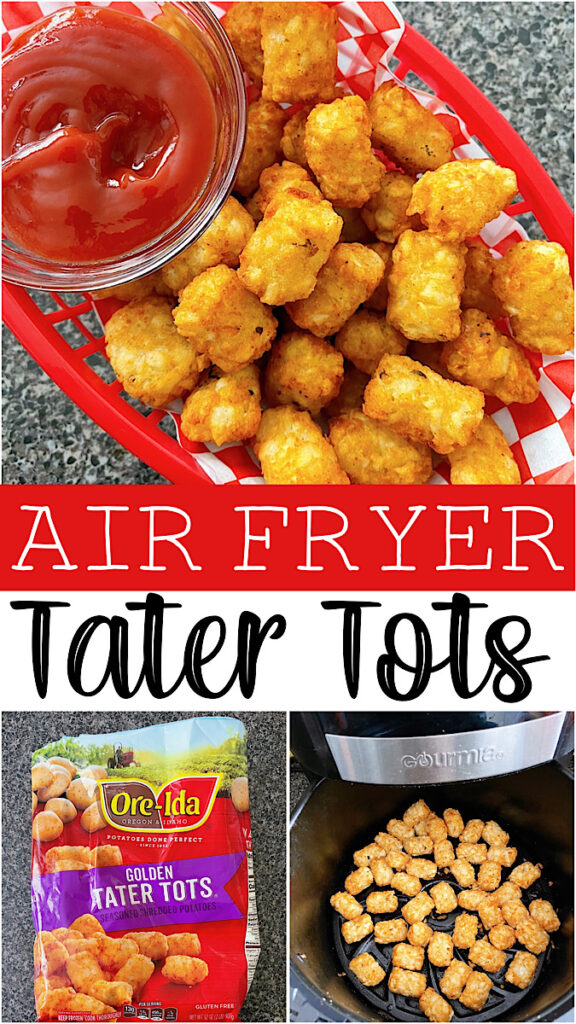 Pinterest Image for Air Fryer Tater Tots.
