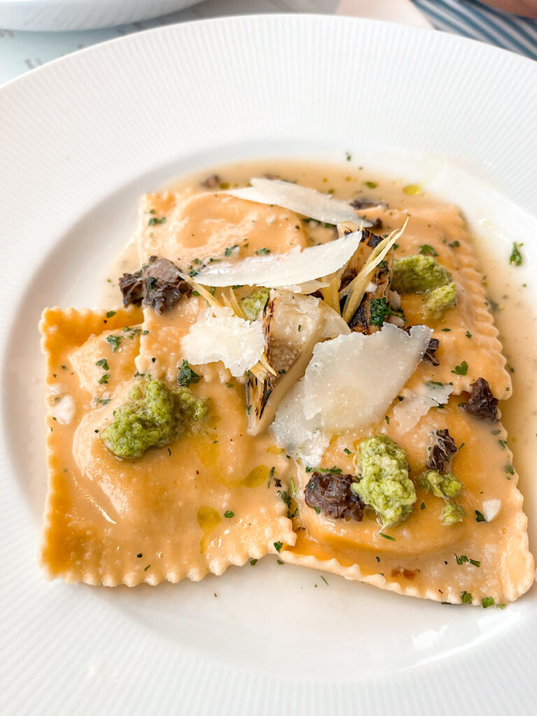 Artichoke Ravioli from Palo.