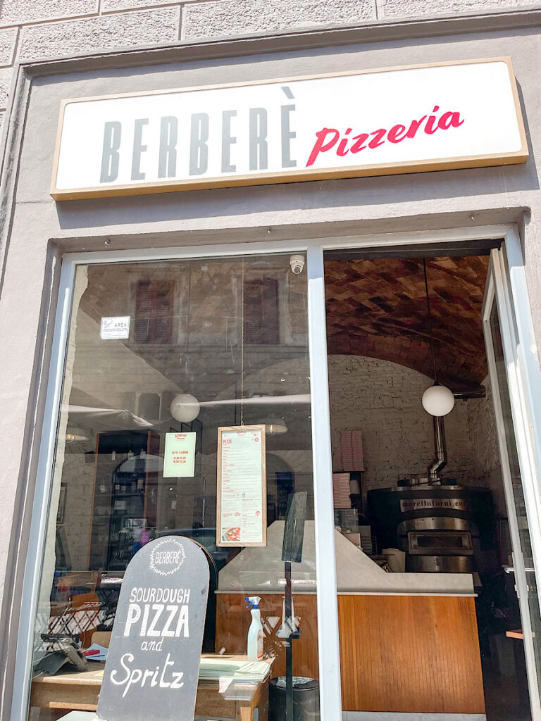 A pizza restaurant in Florence, Italy.