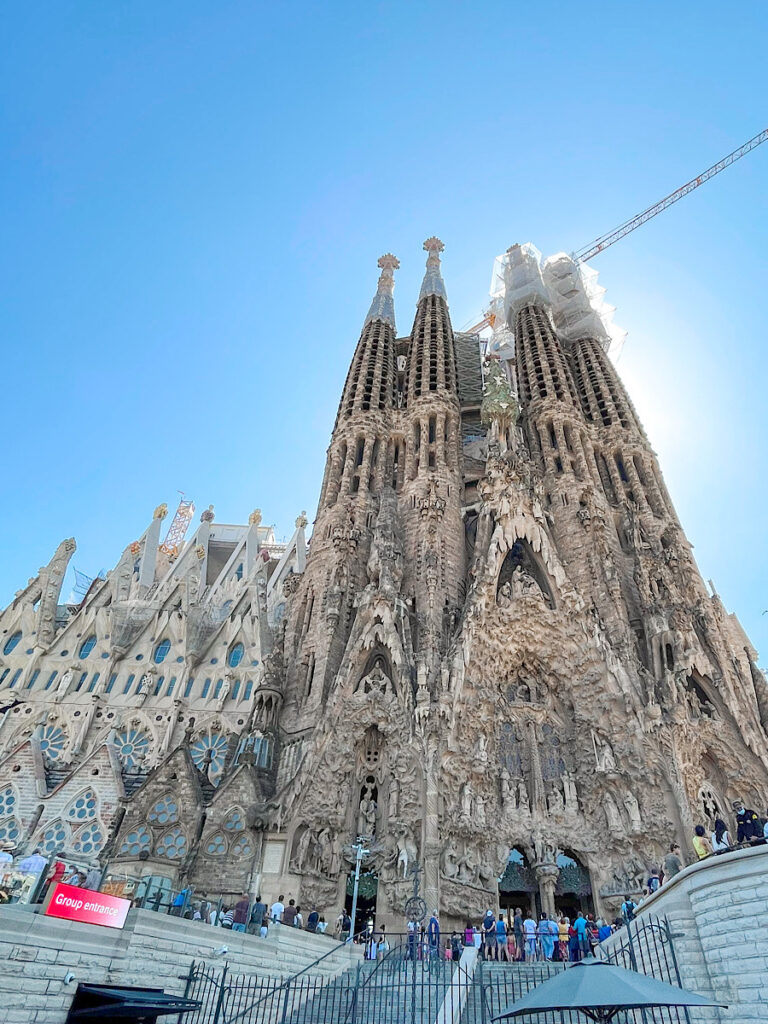 A church in Barcelona called La Sagrada Familia.