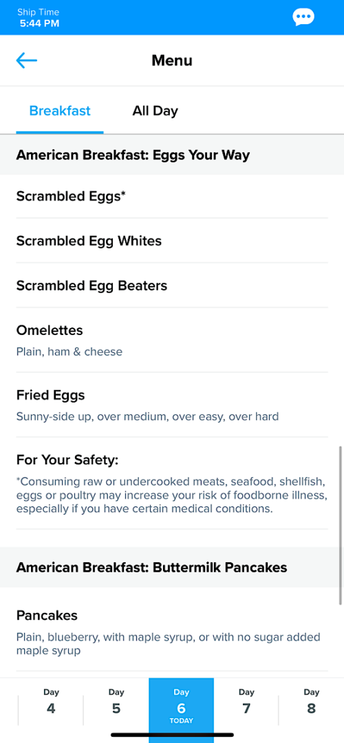 Royal Caribbean Room Service Menu The Mommy Mouse Clubhouse