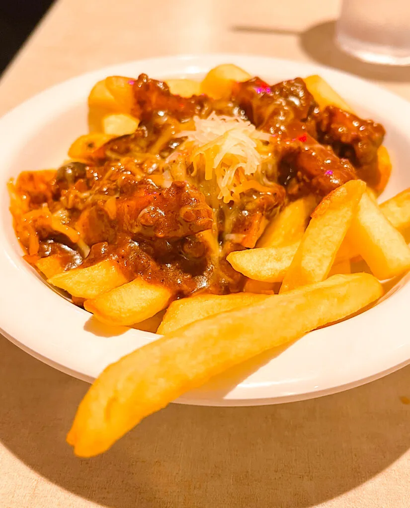 Chili Cheese Fries from Royal Caribbean's Johnny Rockets.