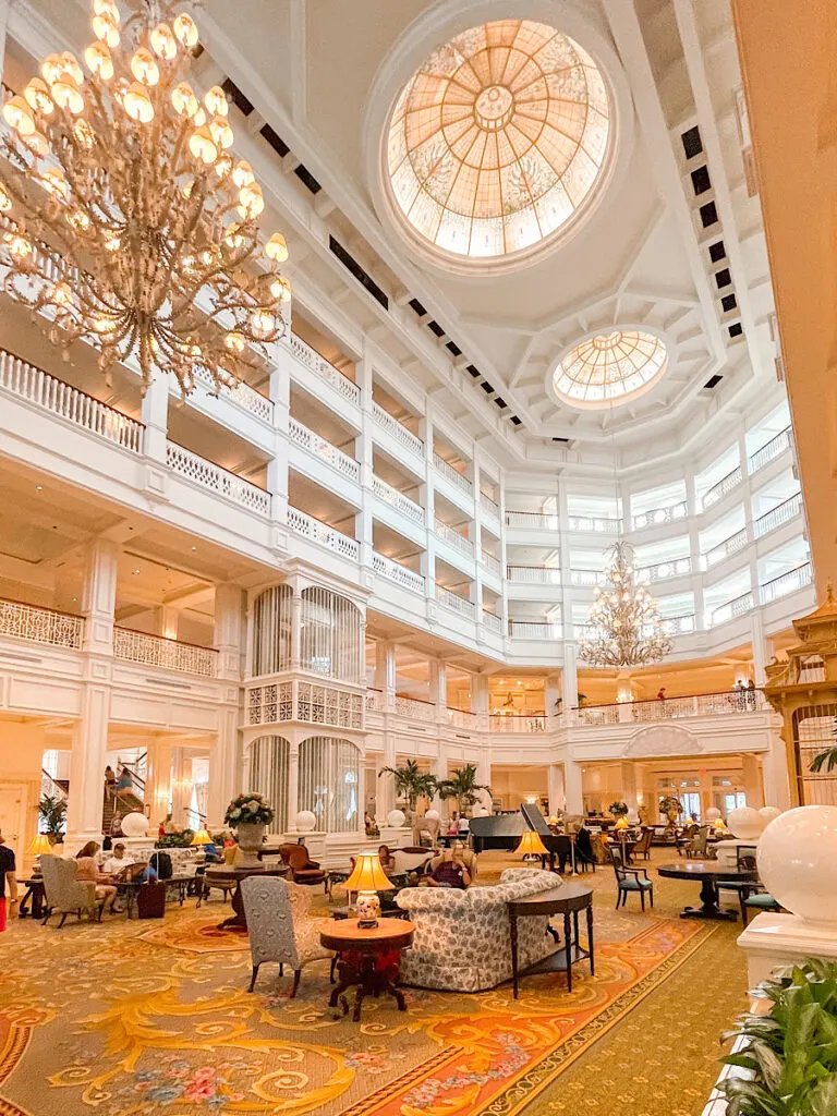 Lobby in the main building of Disney's Grand Floridian.
