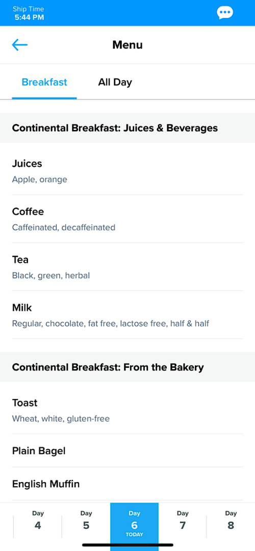 Royal Caribbean Room Service Menu The Mommy Mouse Clubhouse