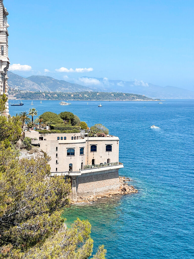 A view from Monaco showing France and Italy in the background.