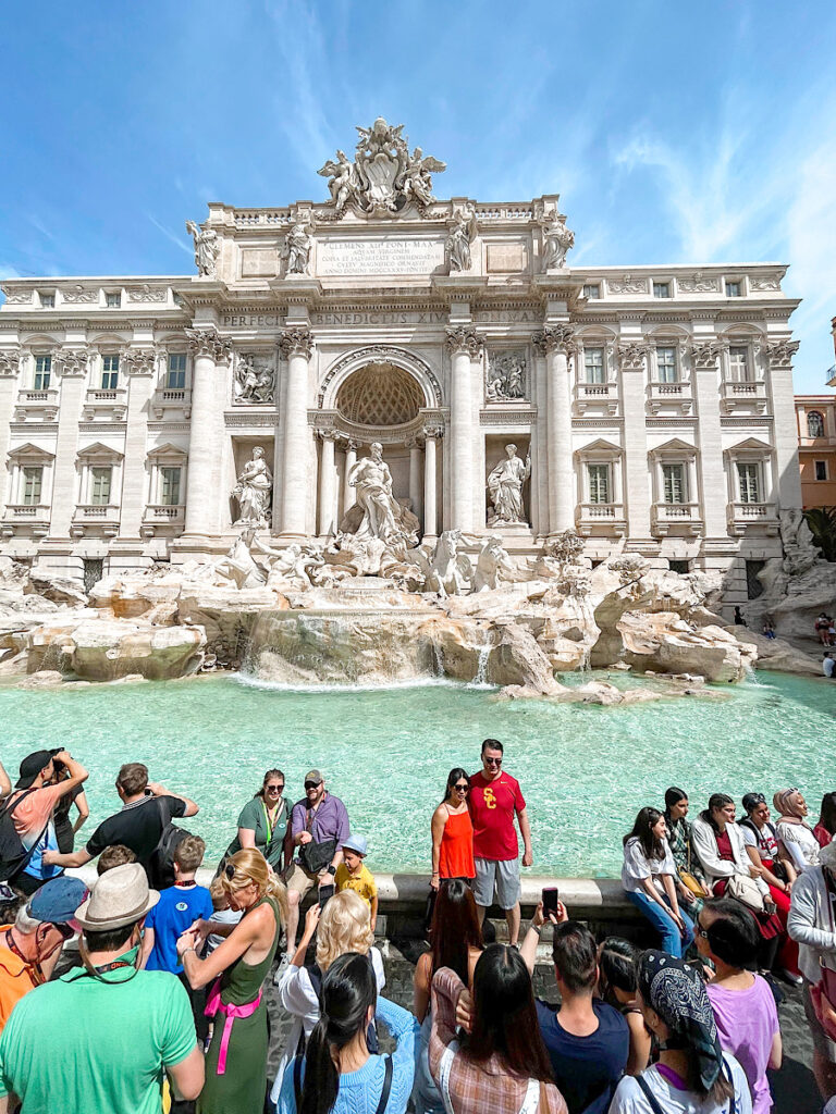 Trevi Fountain in Rome.