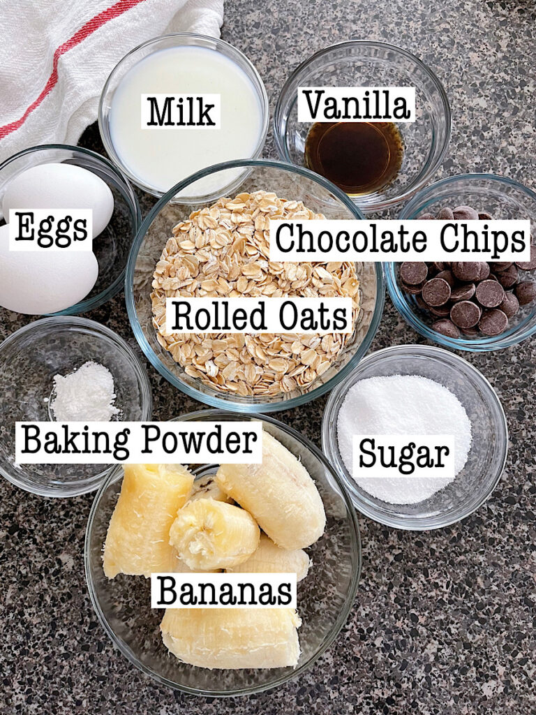 Ingredients for TikTok Baked Oats.