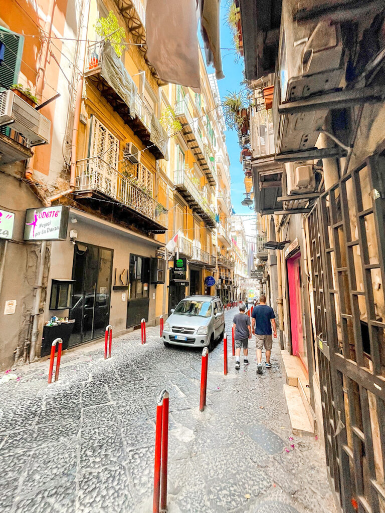 A street in Naples, Italy.