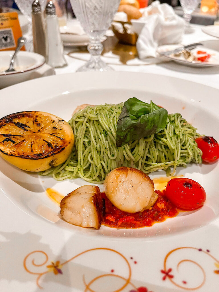 Tangled Pasta from Rapunzel's Royal Table on the Disney Magic.