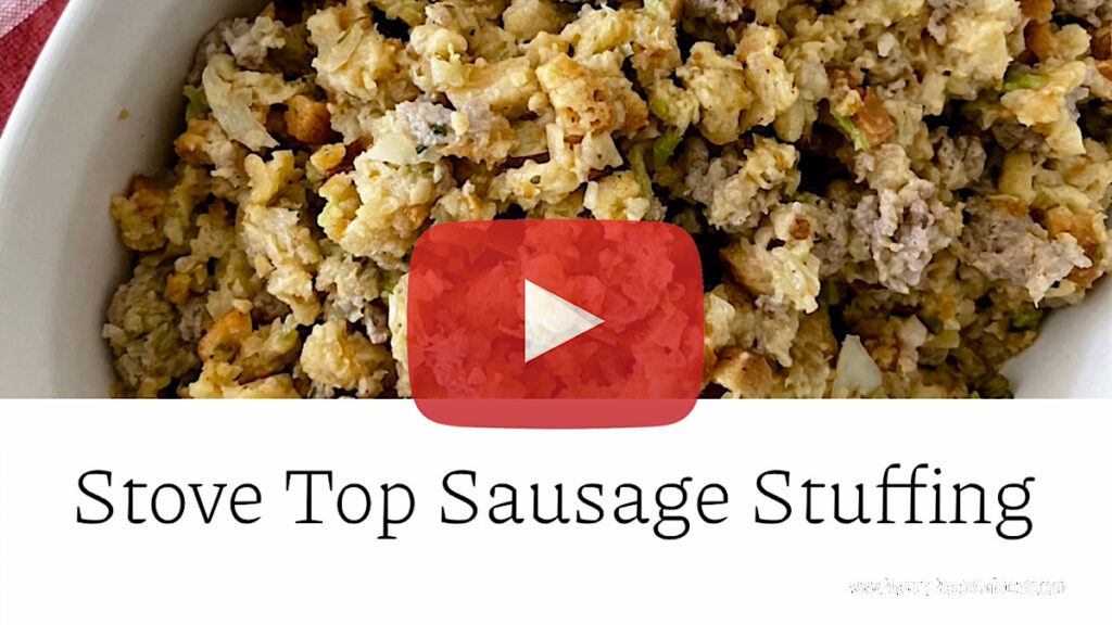 Stove Top Sausage Stuffing.