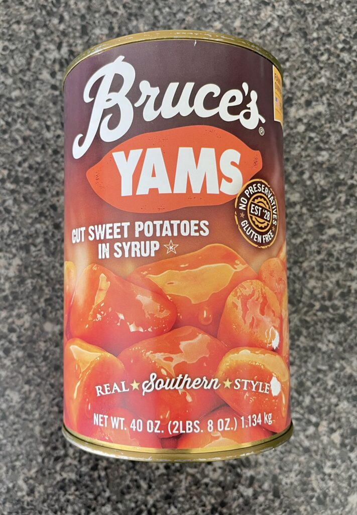 A can of Yams.