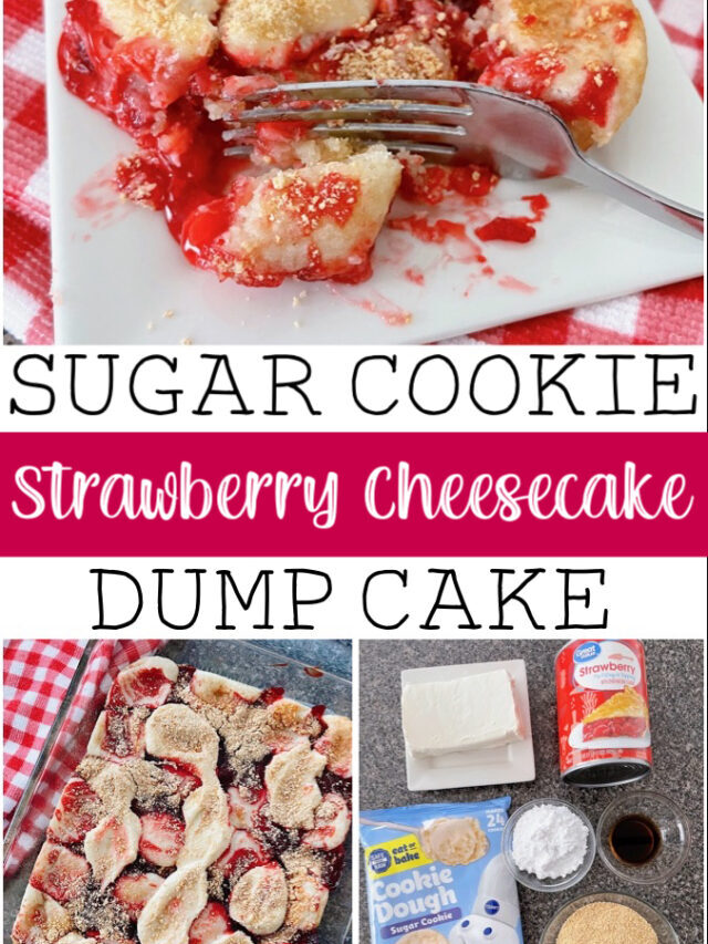 Sugar Cookie Strawberry Dump Cake