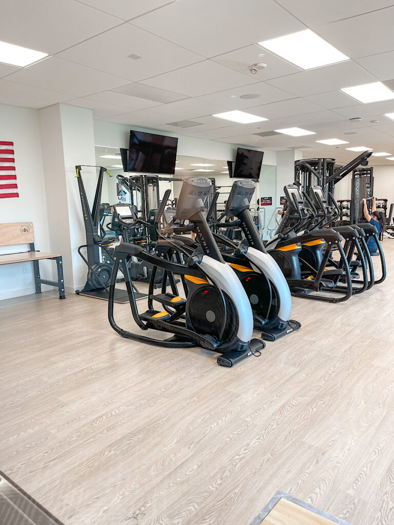 Fitness center at Kalahari Resort in Texas.