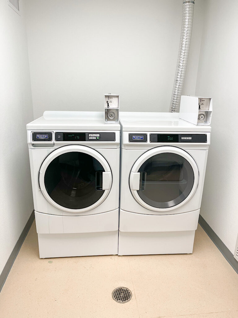 Washer and dryer at Kalahari Resort in Texas.