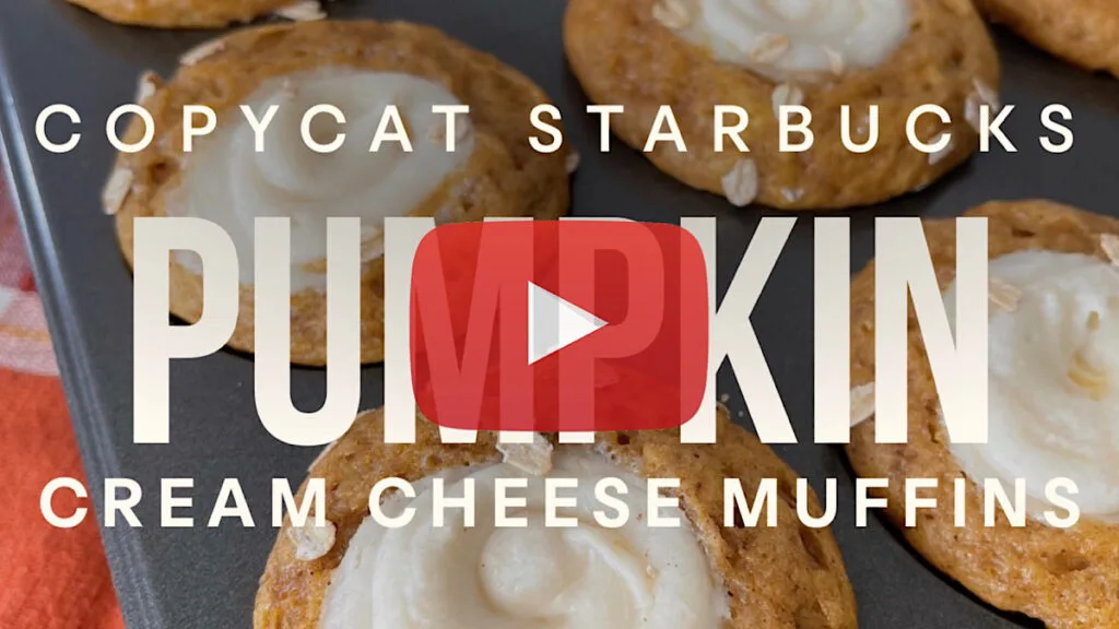Copycat Starbucks Pumpkin Cream Cheese Muffins.